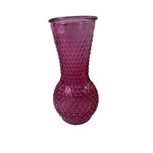 Burton + burton pink glass 7” glass vase